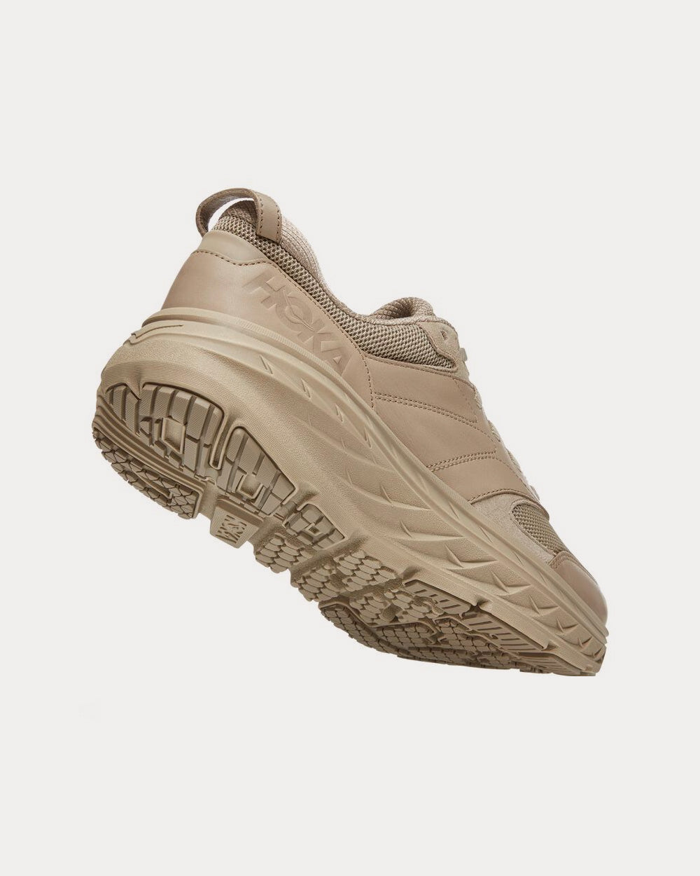 Hoka Bondi L Oxford Tan Running Shoes - 4