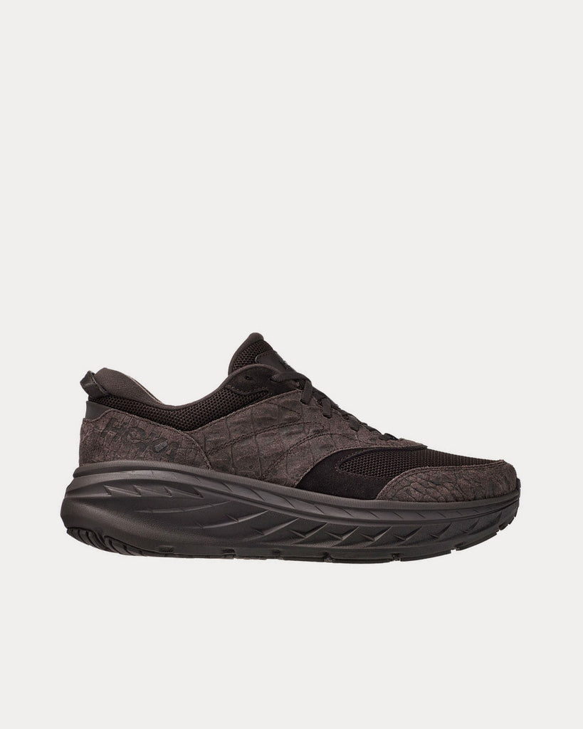 Hoka x Engineered Garments Bondi L Brown Croc Leather Running