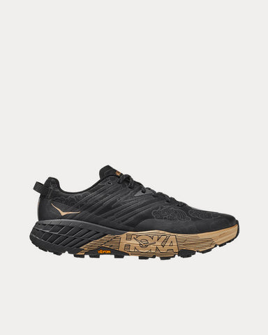 Hoka Speedgoat 4 Black / Gold Running Shoes