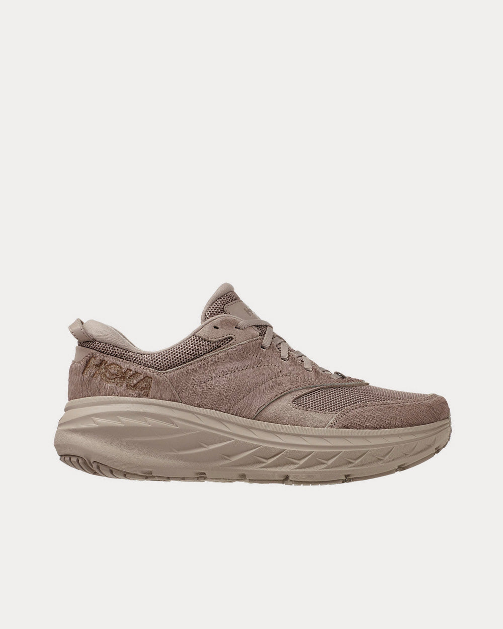 Bondi L Simply Taupe Cow Hair Running Shoes