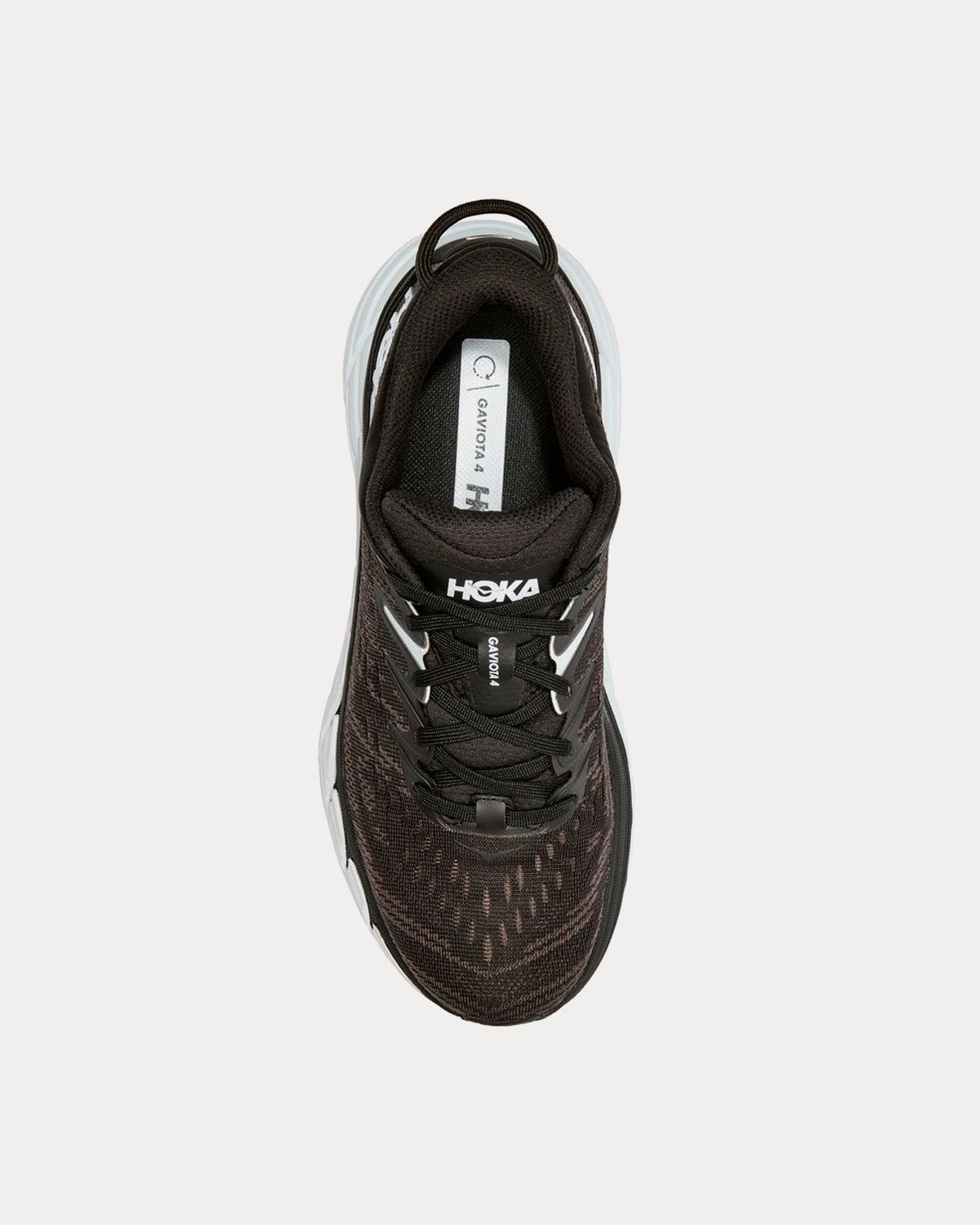 Hoka Gaviota 4 Black / White Running Shoes - 2