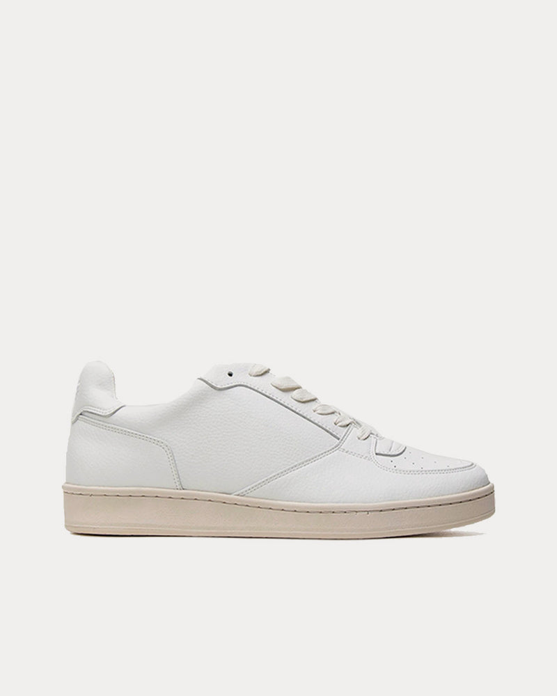 Humans Are Vain Eden V2 Sustainable Vegan Leather White Low Top Sneakers - 1