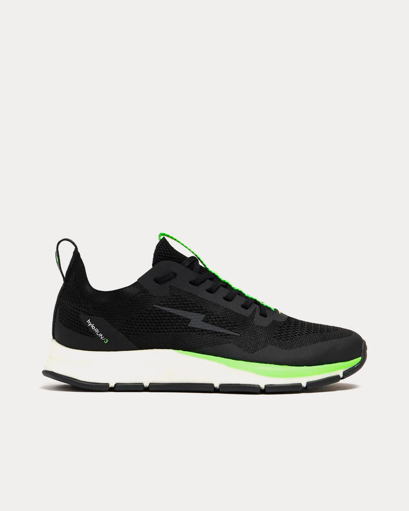 Hylo Run Black / Solar Green Running Shoes - 1