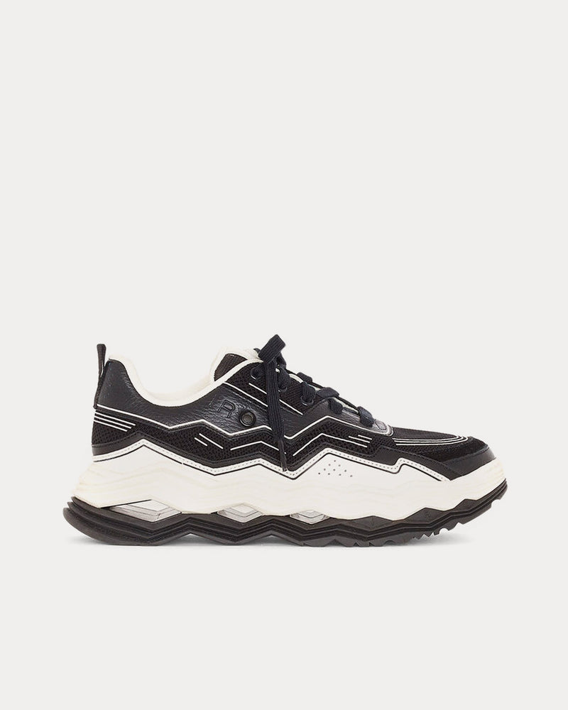 IRO Wave Chunky Black / White Low Top Sneakers - 1