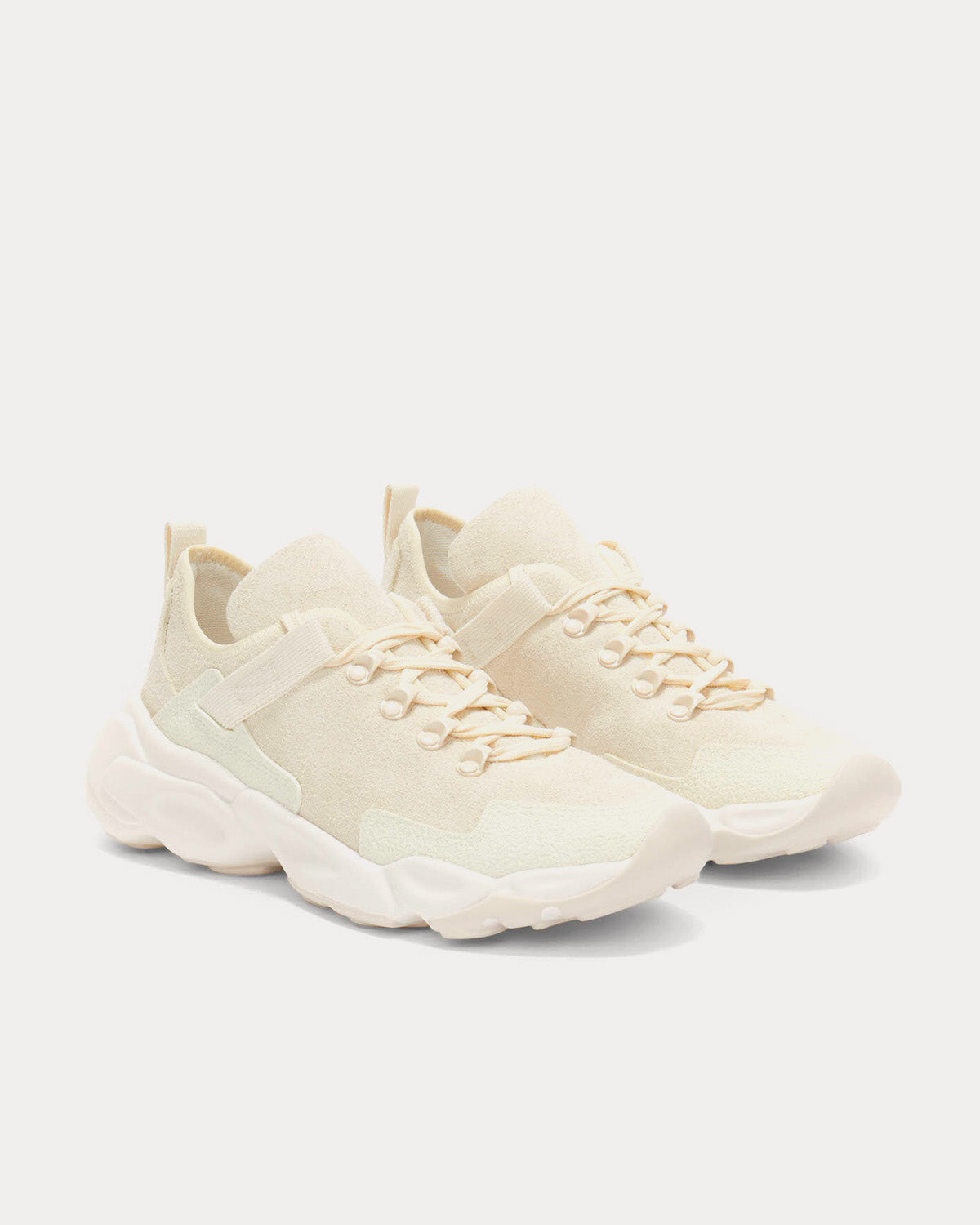 Jil Sander Suede Leather Milk Low Top Sneakers - 3