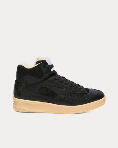 Jil Sander Basket Black High Top Sneakers