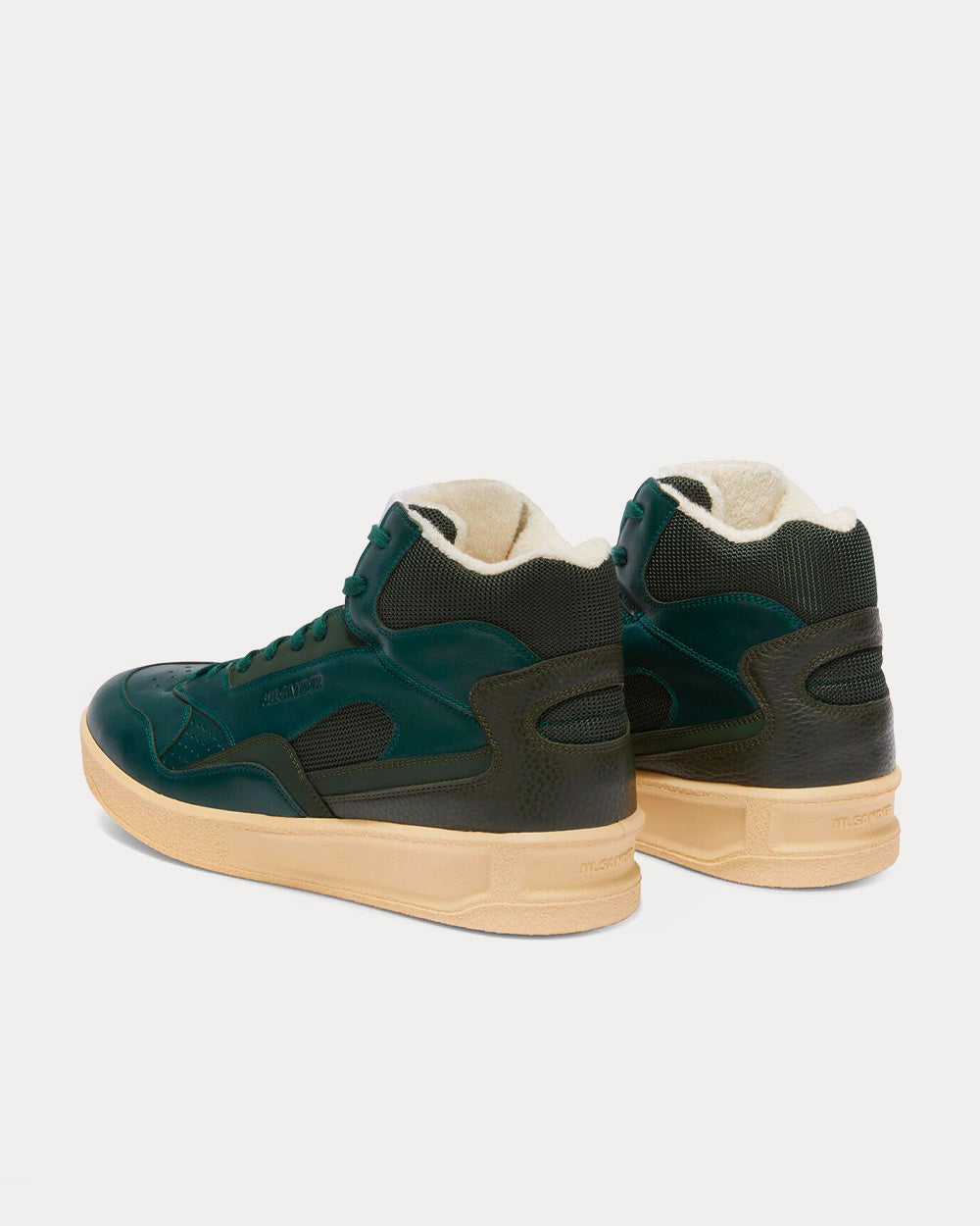 Jil Sander Basket Dark Green High Top Sneakers - 4