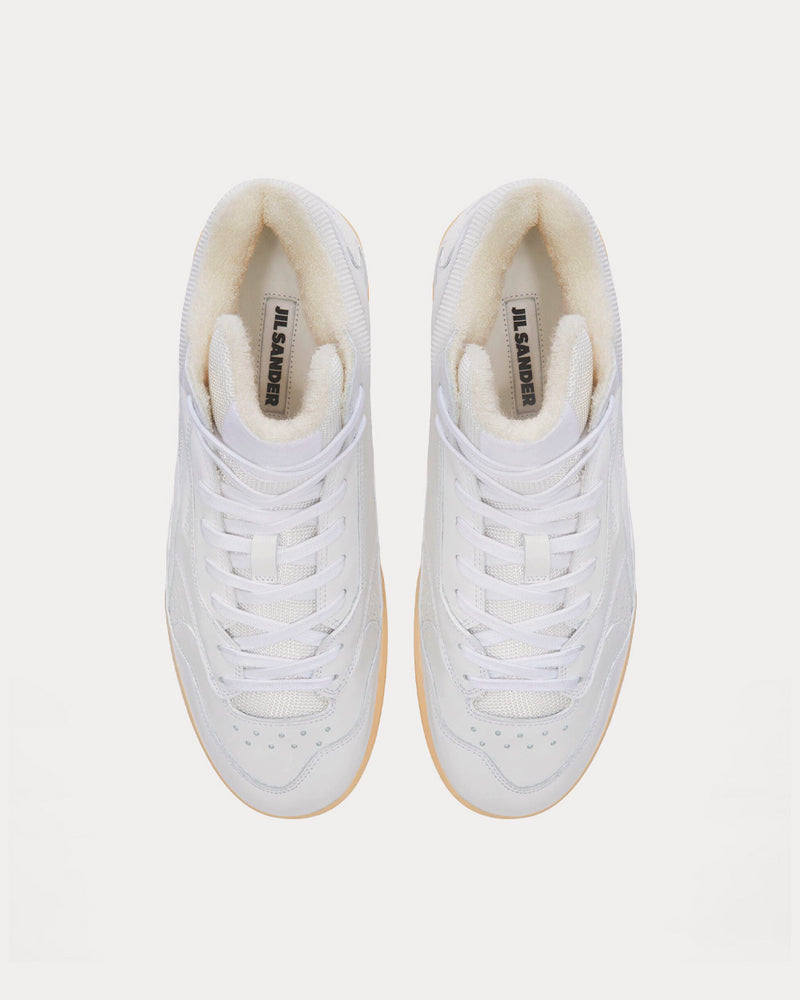 Jil Sander Basket White High Top Sneakers - 2