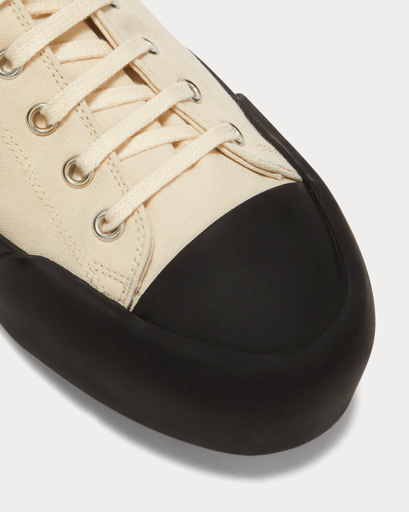 Jil Sander Canvas Natural High Top Sneakers - 5