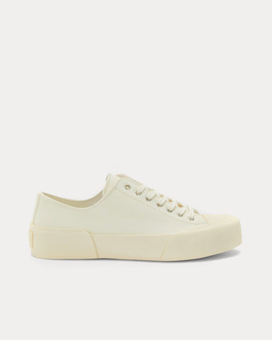 Jil Sander Canvas Natural Low Top Sneakers