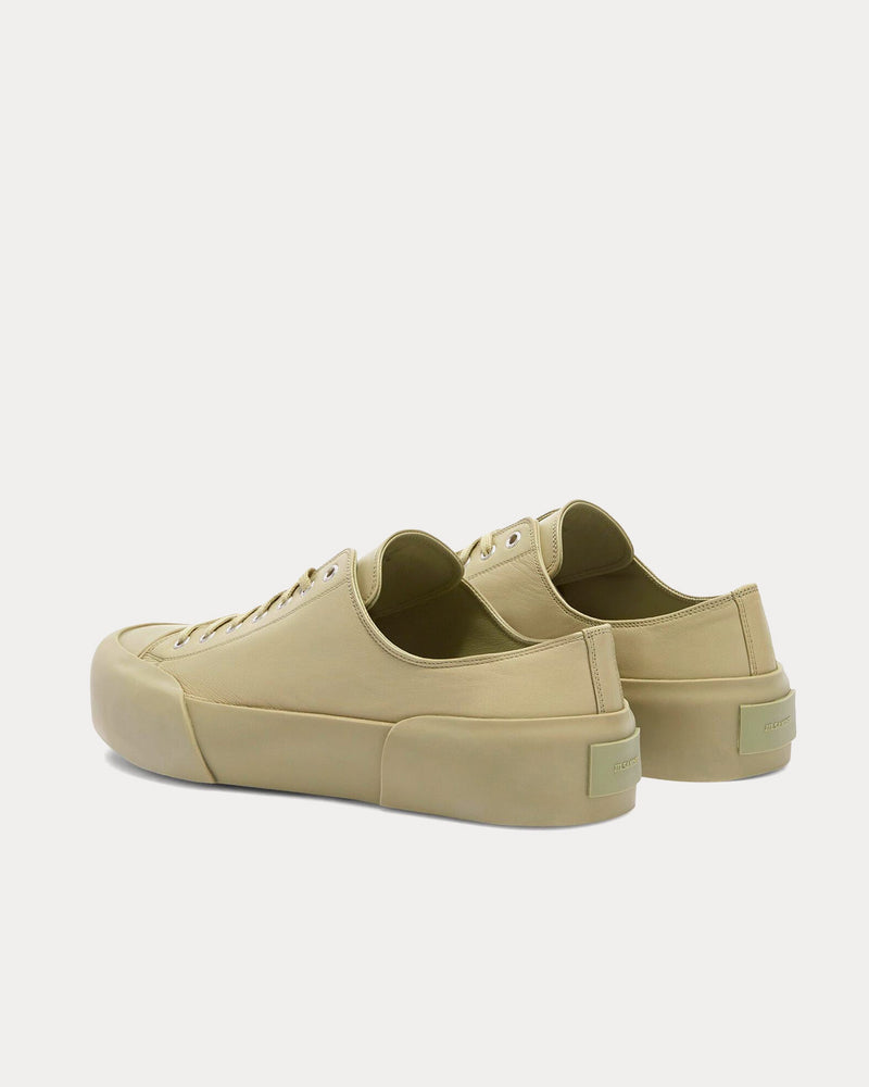 Jil Sander Leather Pastel Green Low Top Sneakers - 4