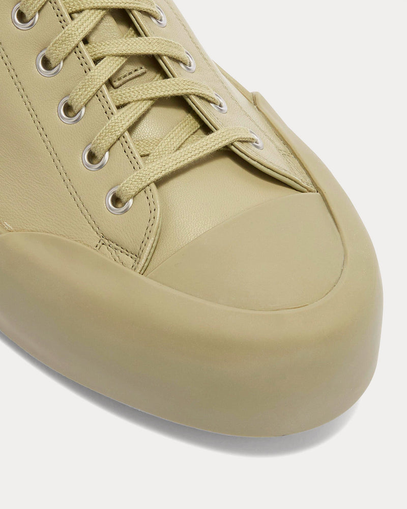 Jil Sander Leather Pastel Green Low Top Sneakers - 5