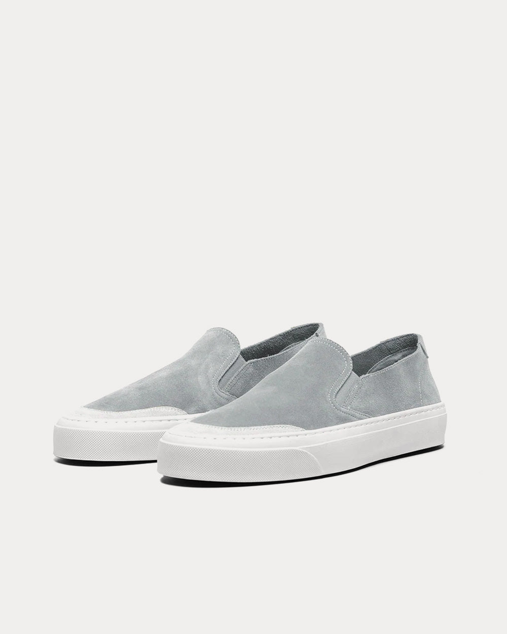 John Elliott Haze Suede Moon Grey Slip On Sneakers Sneak in Peace