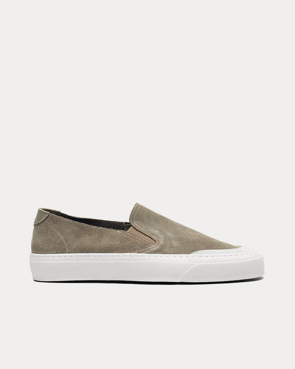 John Elliott Haze Suede Mocha Slip On Sneakers - 1