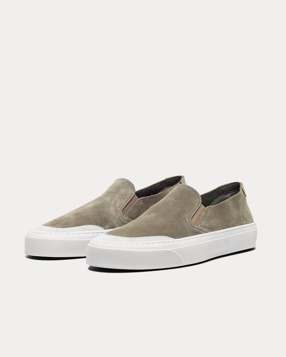 John Elliott Haze Suede Mocha Slip On Sneakers - 3