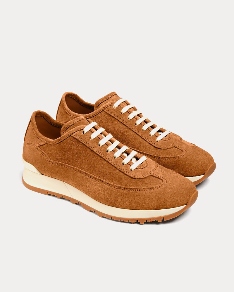 John Lobb Foundry II Suede Cider Low Top Sneakers - 3