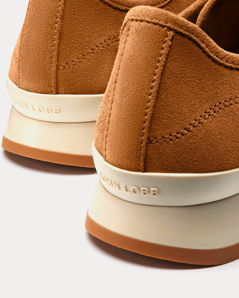 John Lobb Foundry II Suede Cider Low Top Sneakers - 4