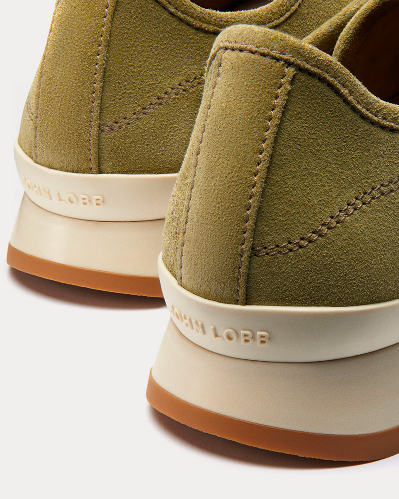 John Lobb Foundry II Suede Moss Low Top Sneakers - 4