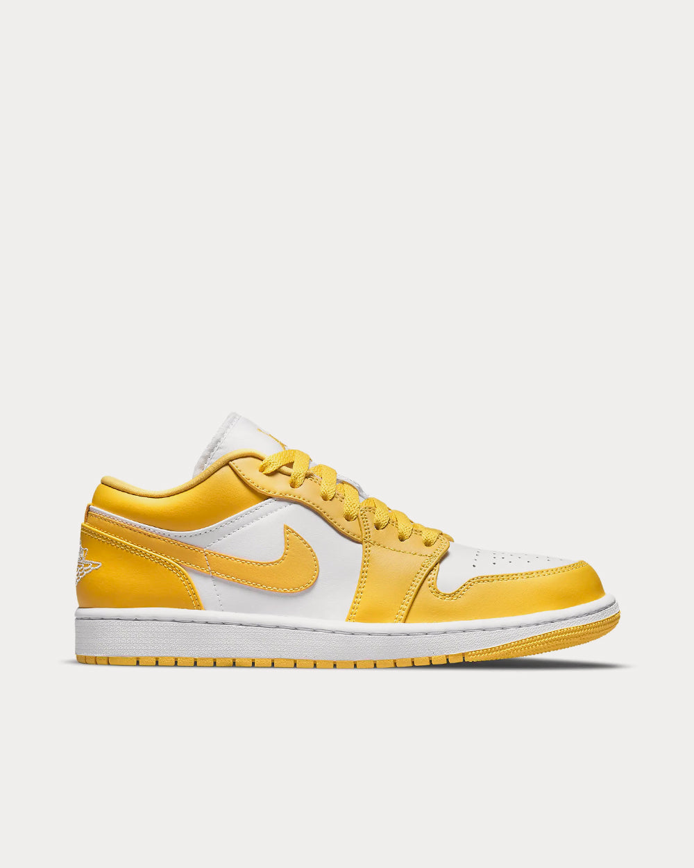 Jordan Air Jordan 1 Low White / Pollen Low Top Sneakers - Sneak in