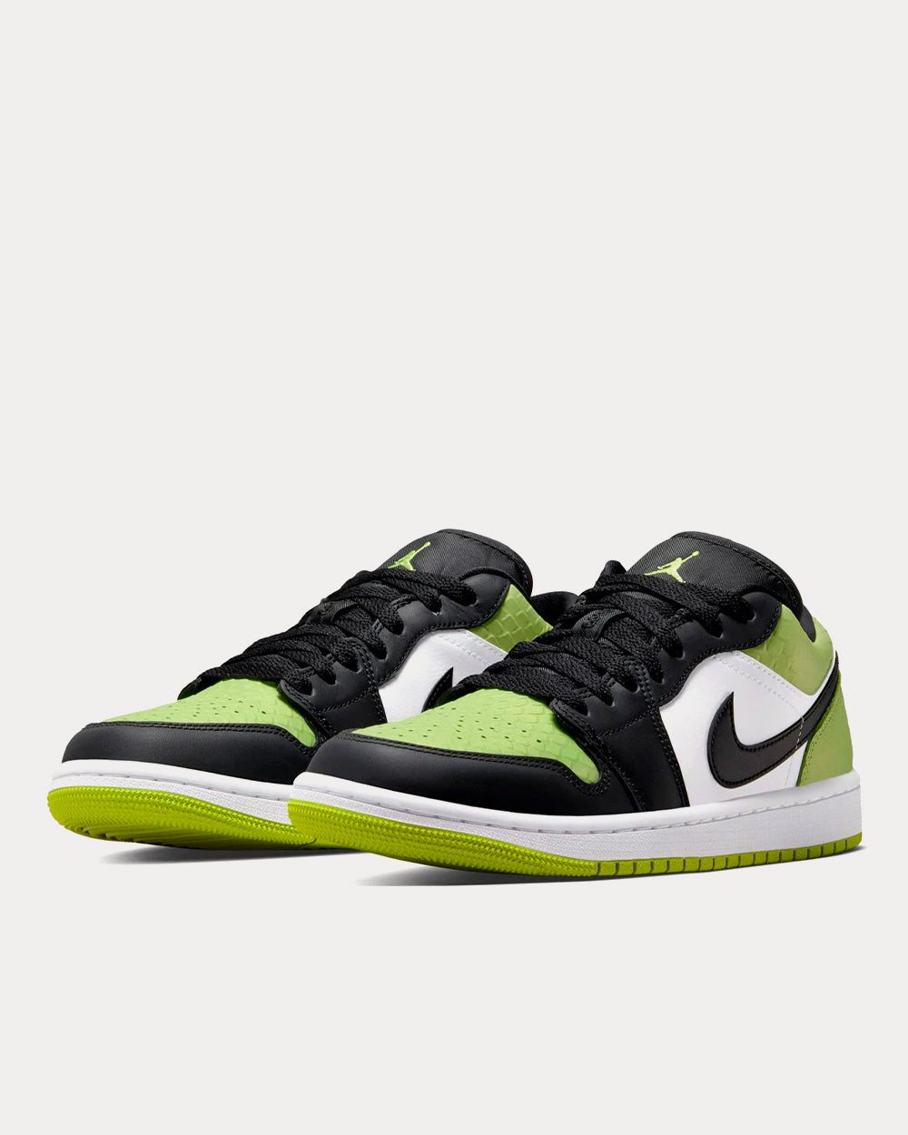 Jordan Air Jordan 1 Low SE Vivid Green / Black / White Low Top Sneakers - 3