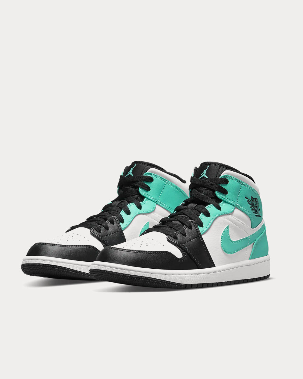 Jordan Air Jordan 1 Mid White / Black / Tropical Twist High Top Sneakers - 2