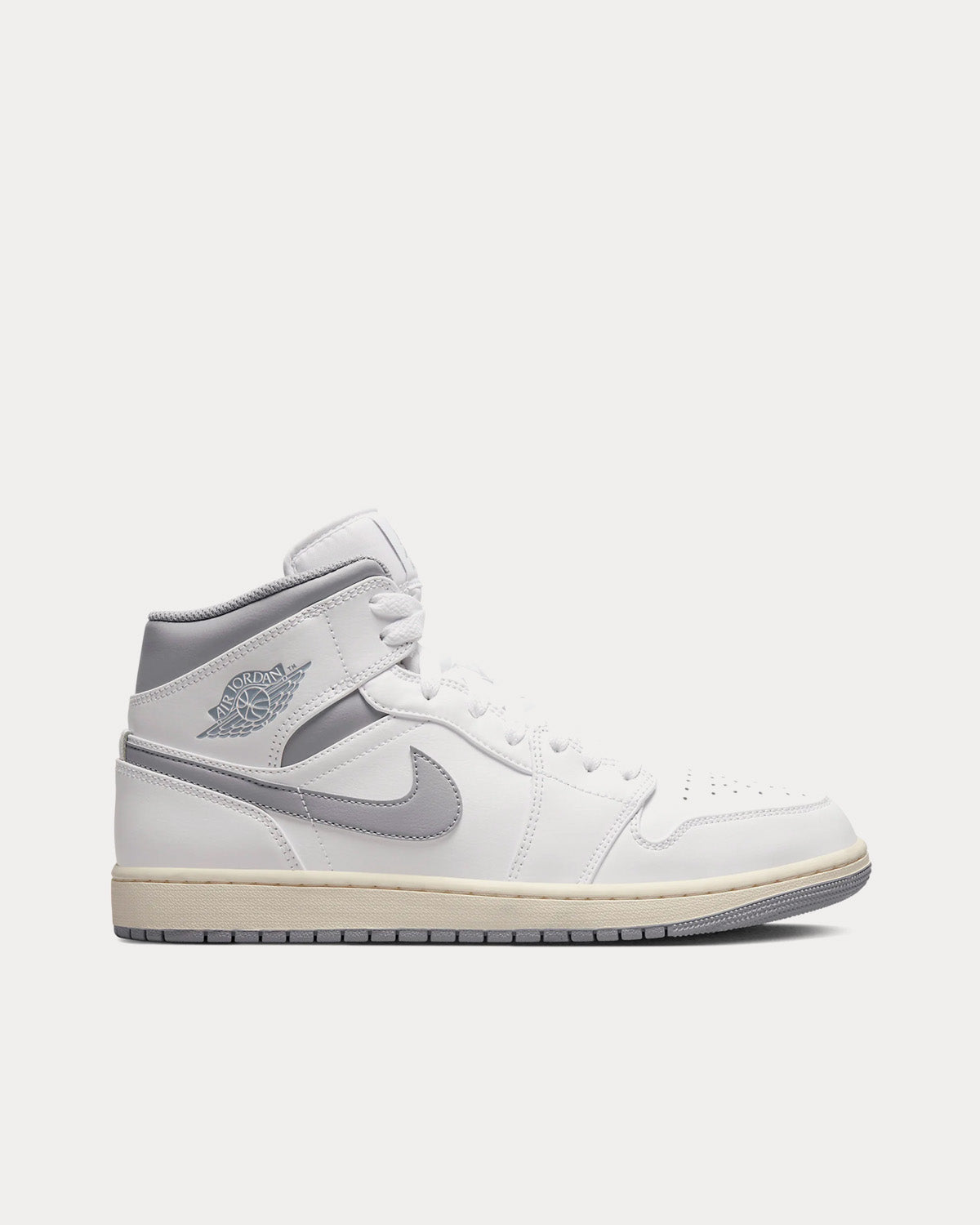 Jordan Air Jordan 1 Mid White / Stealth High Top Sneakers - 1