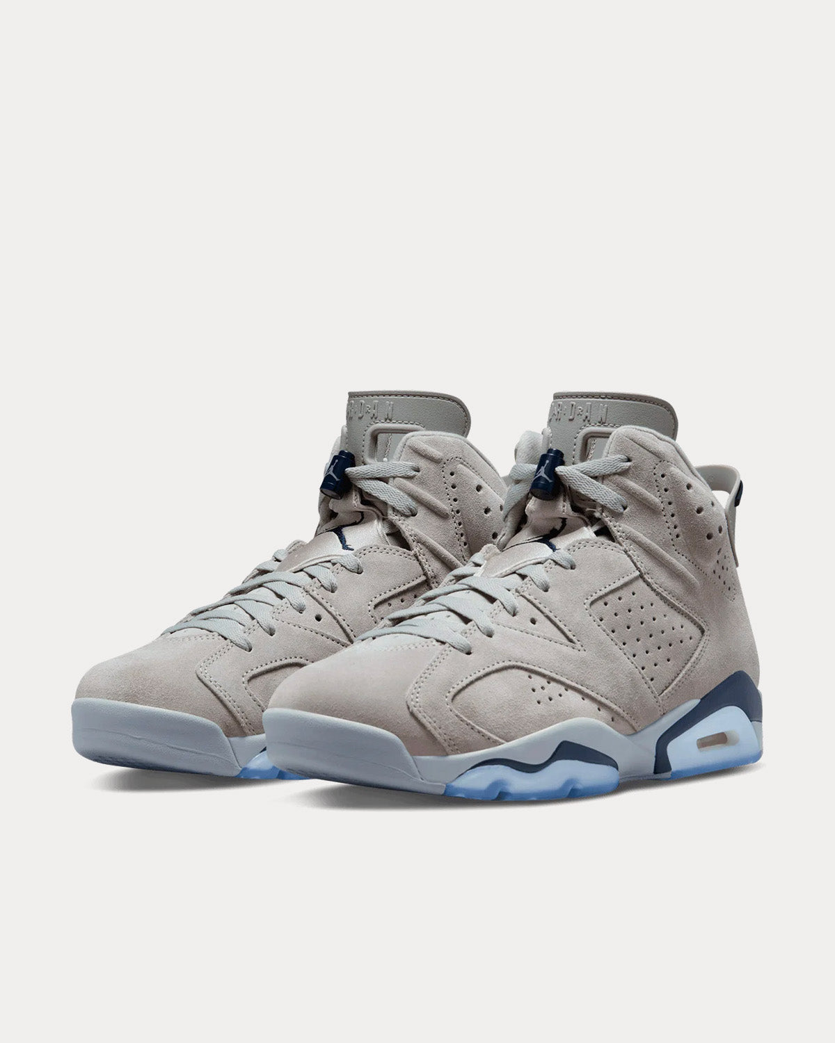 Jordan Air Jordan 6 'Georgetown' Retro Magnet / College Navy High Top Sneakers - 3