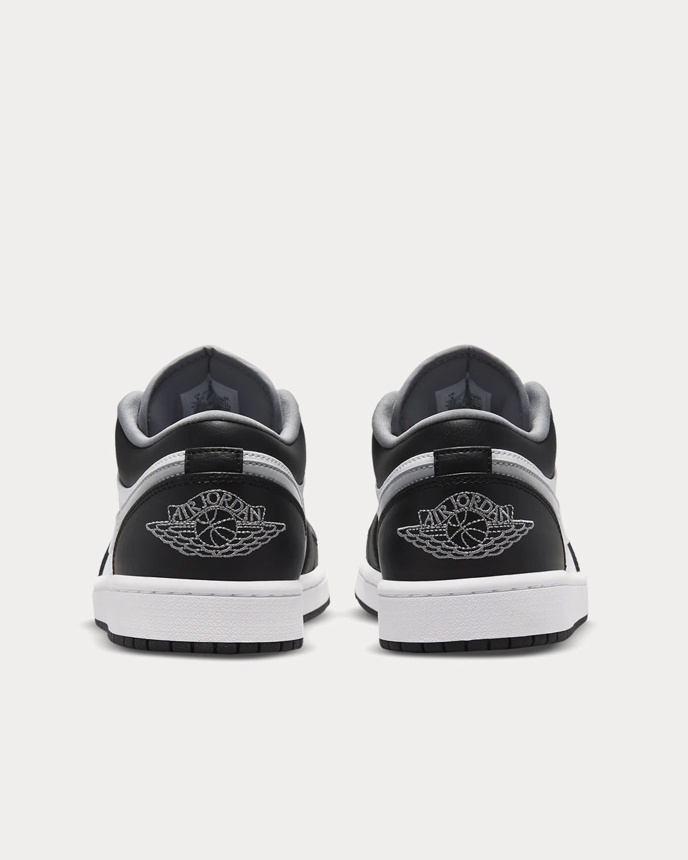 Jordan - Air Jordan 1 Black / White / Particle Grey Low Top Sneakers