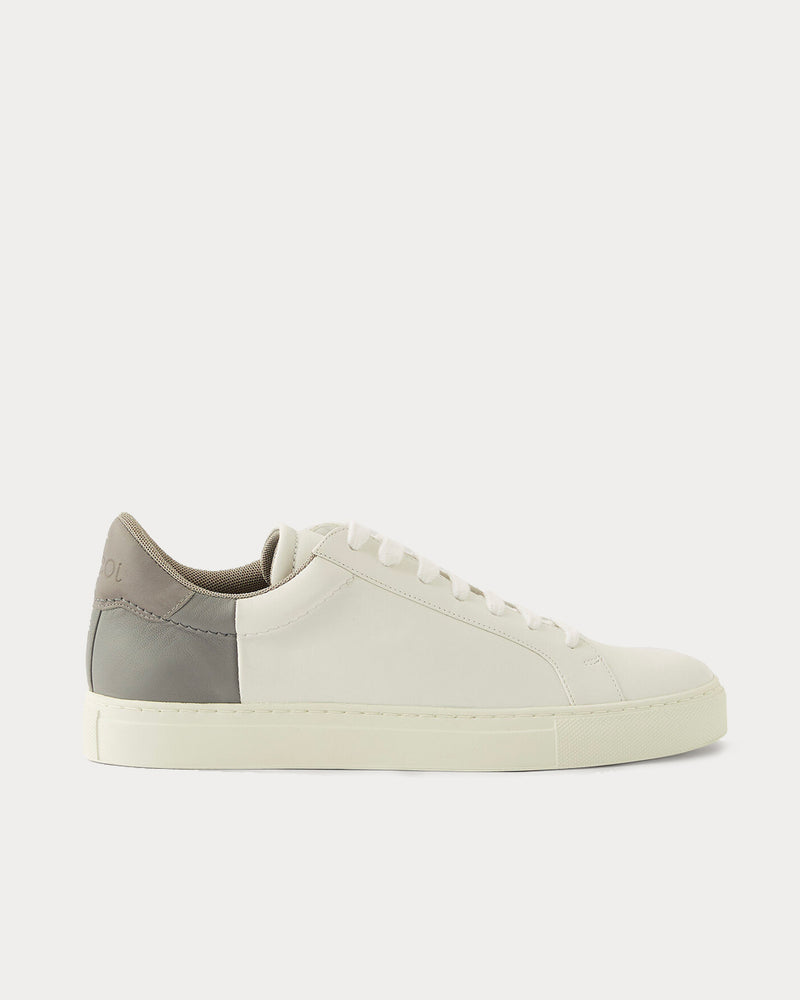 Joseph White & Grey Low Top Sneakers - 1