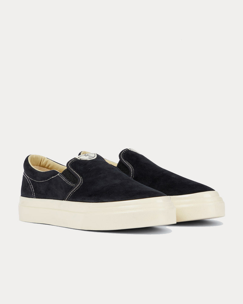 Stepney Workers Club x Junya Watanabe Suede Black Slip On Sneakers - 3