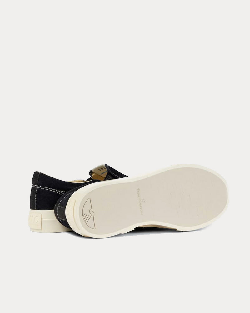 Stepney Workers Club x Junya Watanabe Suede Black Slip On Sneakers - 4