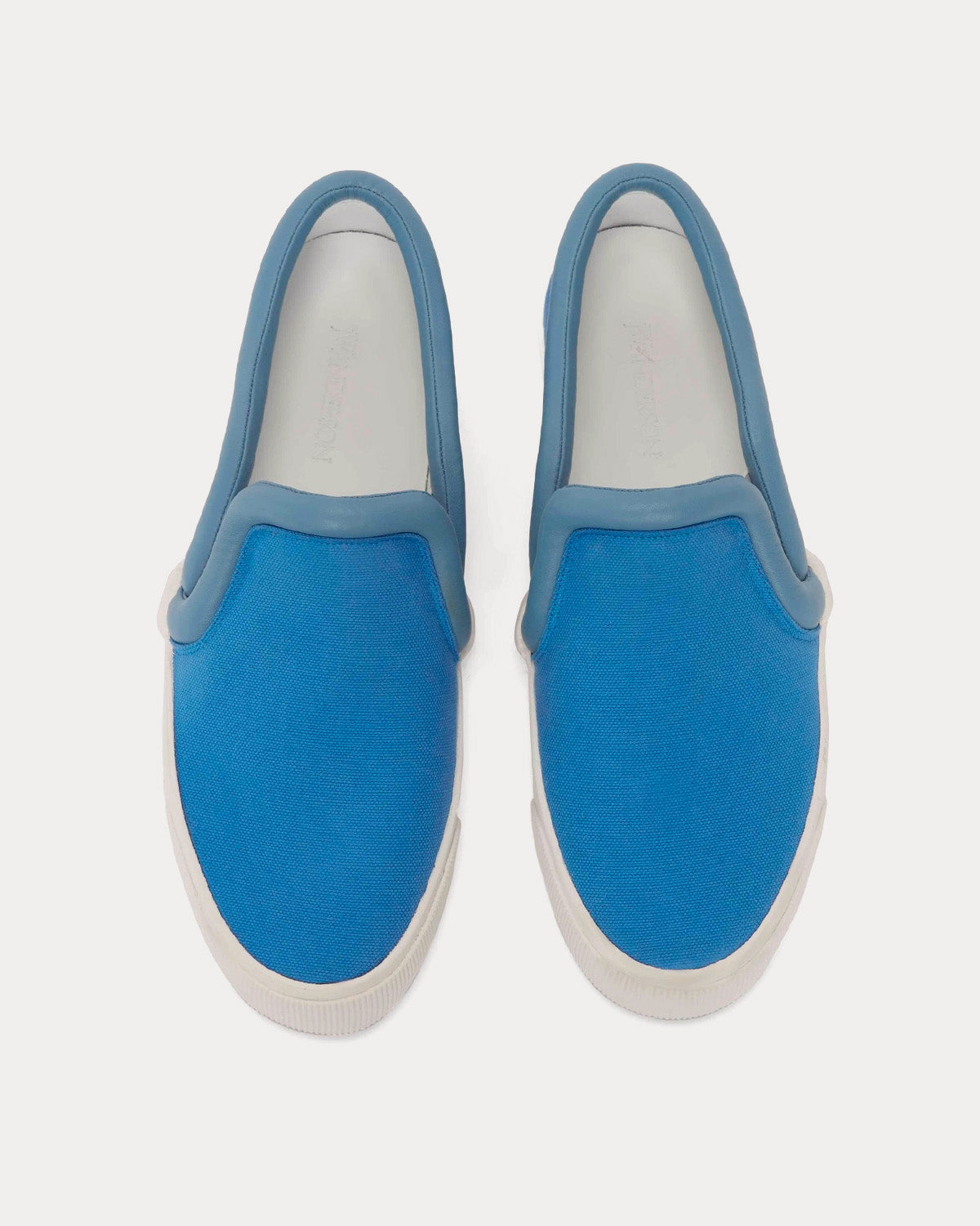 JW Anderson Bumper-Tube Canvas Blue / Lilac Slip On Sneakers - 2