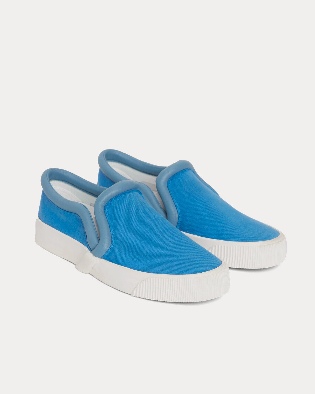 JW Anderson Bumper-Tube Canvas Blue / Lilac Slip On Sneakers - 3