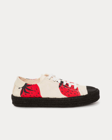 JW Anderson Espadrille Red-Printed Low Top Sneakers