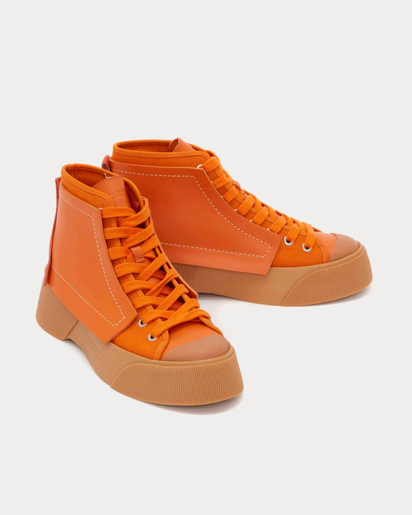 Orange hot sale canvas sneakers