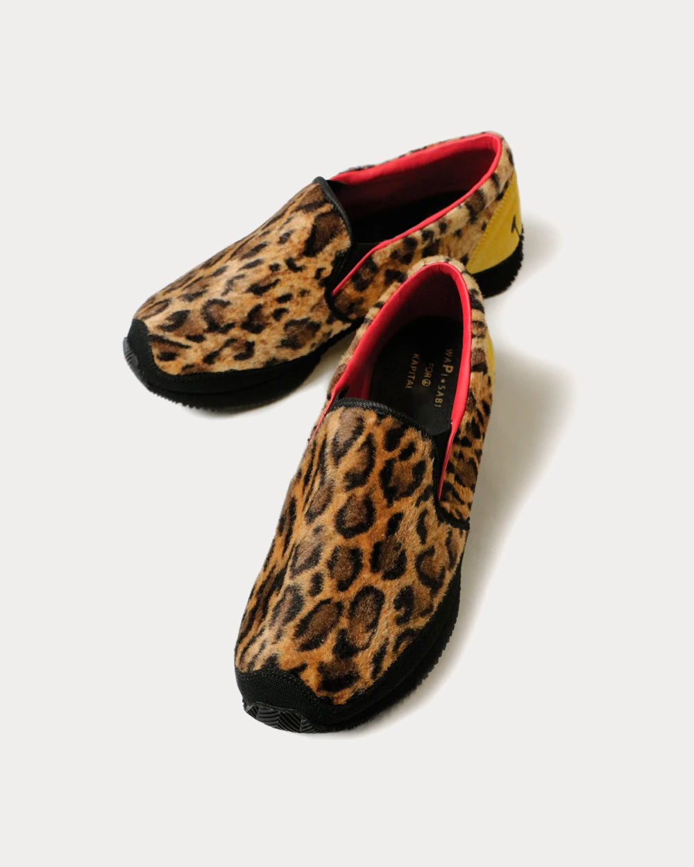 Kapital Leopard Fur Smiley Heel Milan Slip On Sneakers - 2