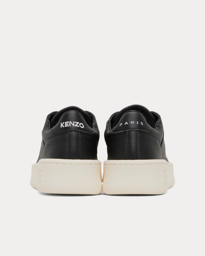 Kenzo Hoops Leather Black Low Top Sneakers - 3