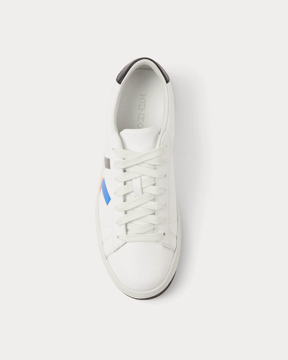 Kenzo Leather KENZO Kourt K Logo White Low Top Sneakers - 3