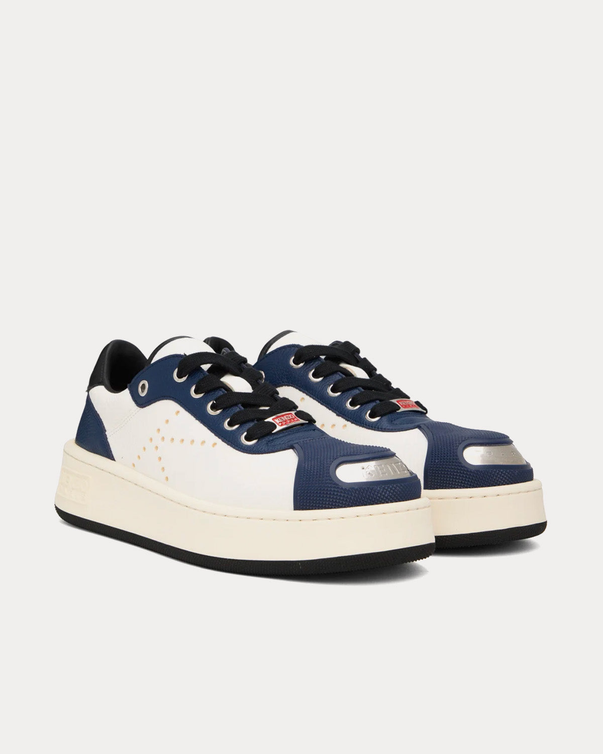 Kenzo Hoops Leather Midnight Blue / White Low Top Sneakers - 2