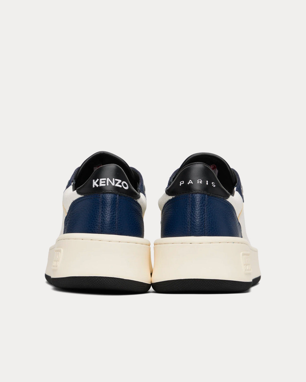 Kenzo Hoops Leather Midnight Blue / White Low Top Sneakers - 3