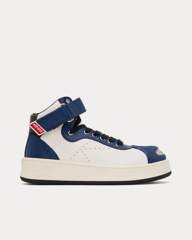 Kenzo Hoops Leather Midnight Blue / White High Top Sneakers