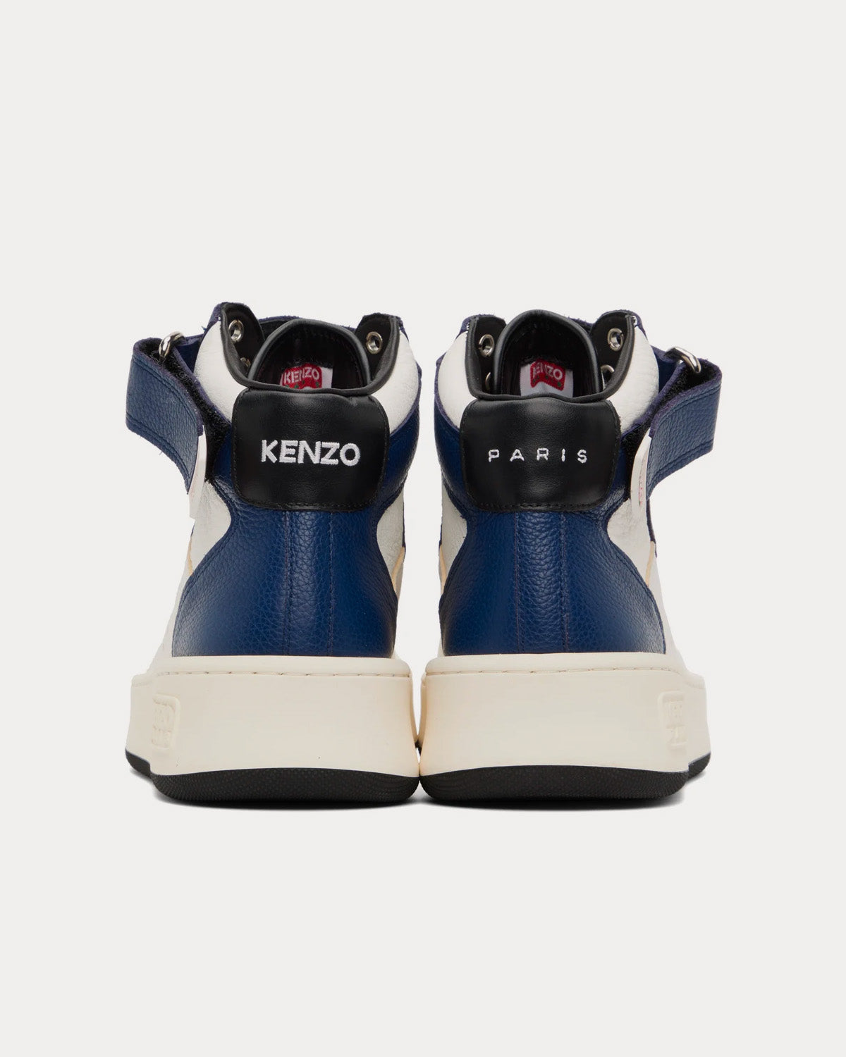 Kenzo Hoops Leather Midnight Blue / White High Top Sneakers - 3