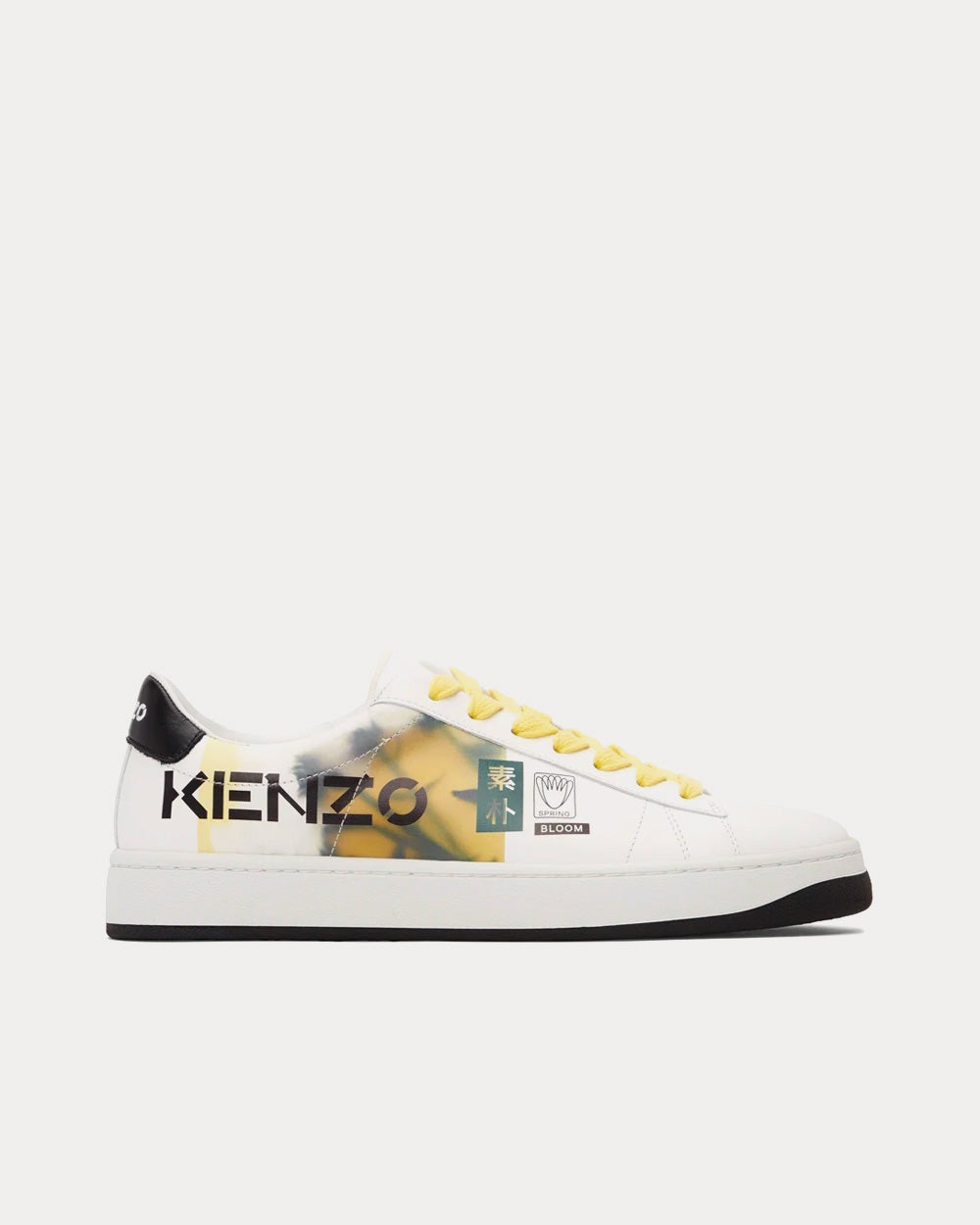 Kenzo Kourt White / Yellow Low Top Sneakers - 1