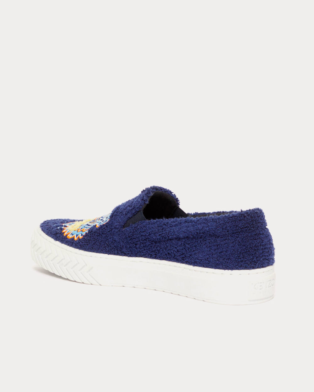 Kenzo 'Tiger Towel' K-Skate Midnight Blue Slip On Sneakers - 4