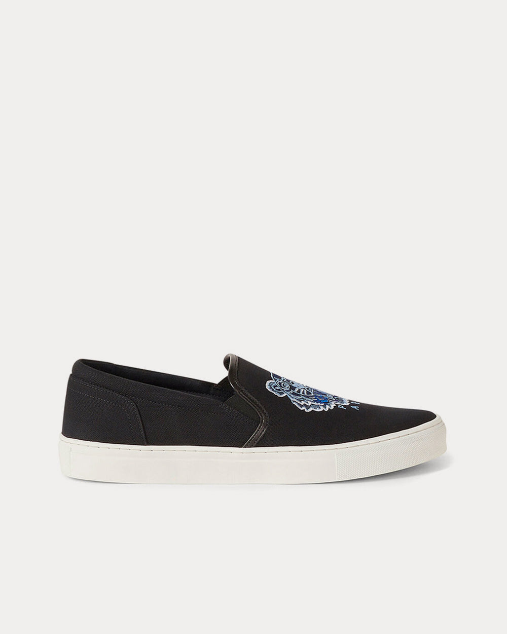 Kenzo K-Skate Tiger Canvas Black Slip On Sneakers - 1