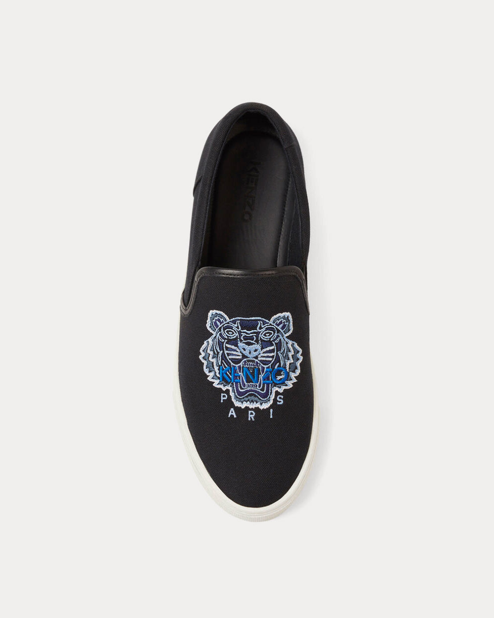 Kenzo K-Skate Tiger Canvas Black Slip On Sneakers - 2