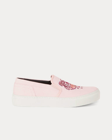 Kenzo K-Skate Tiger Laceless Pink Slip On Sneakers