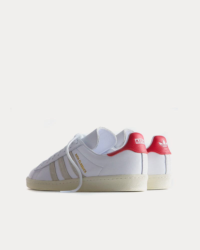 Adidas x Kith Kith for TaylorMade Campus 80s White / Red Low Top Sneakers - 3