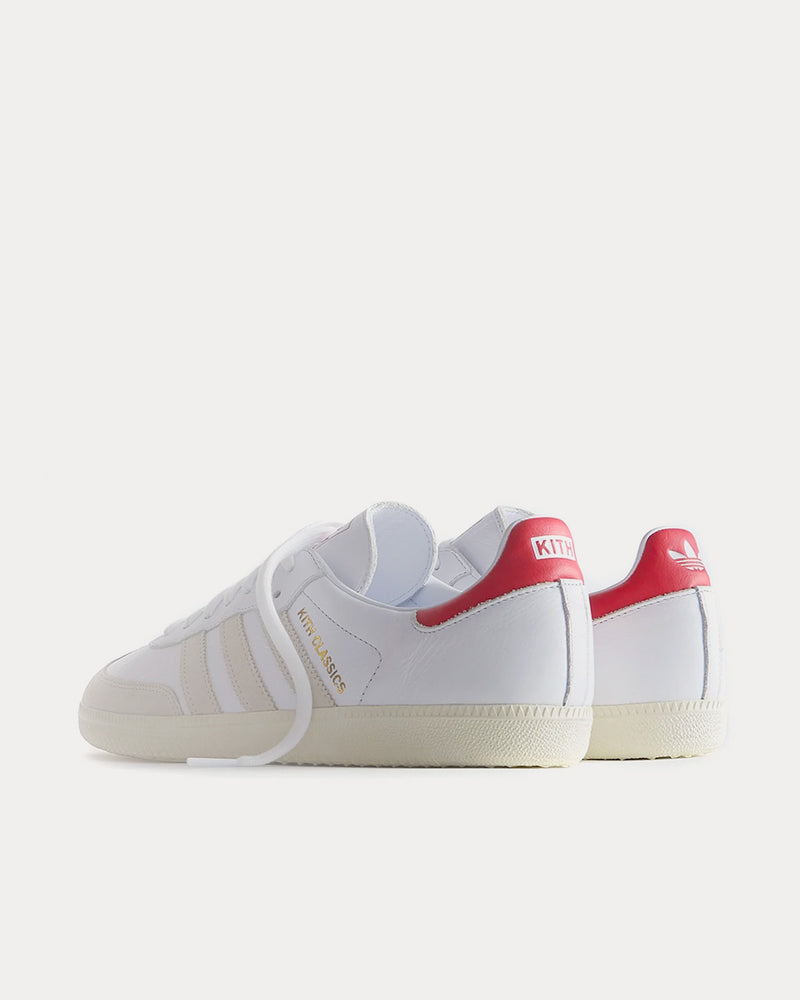 Adidas x Kith Kith for TaylorMade Samba White / Red Low Top Sneakers - 3