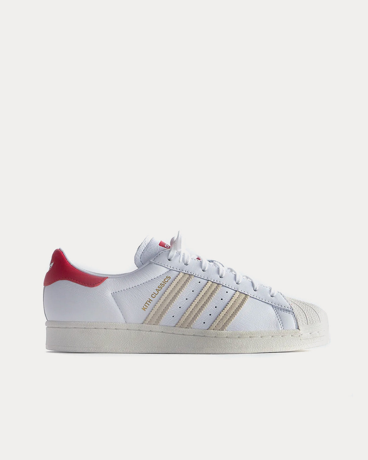 Adidas x Kith Kith for TaylorMade Superstar White / Red Low Top Sneakers - 1